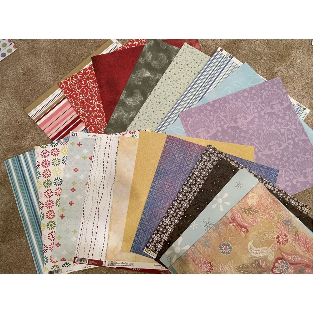 Scrapbook Paper 5 Pounds Various Bundles Crafting Scrapbooking Card Making - Picture 13 of 16